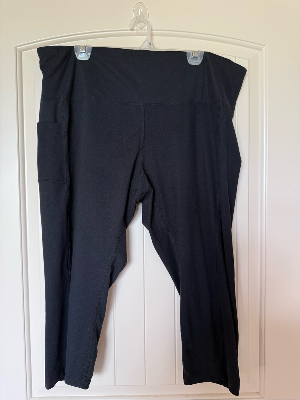 Academy Brand Black High-Waist Leggings with Side Pocket Size 2X